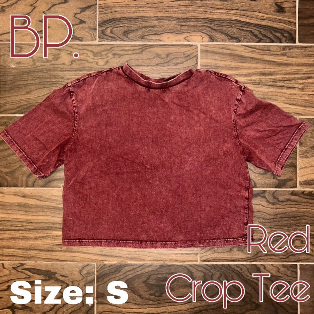 BP. Red Cropped T-Shirt